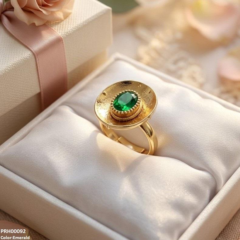 PRH00092  ABD Oval Stone Ring Adjustable - PRH
