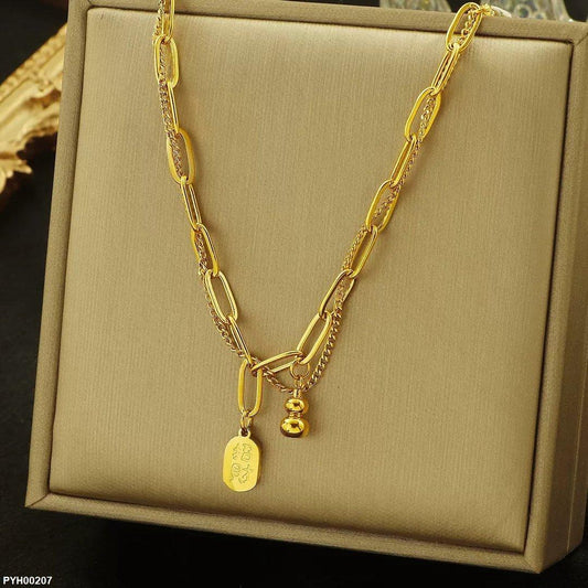 PYH00207 DGF Stainless Steel Chain Anklet Single - PYH