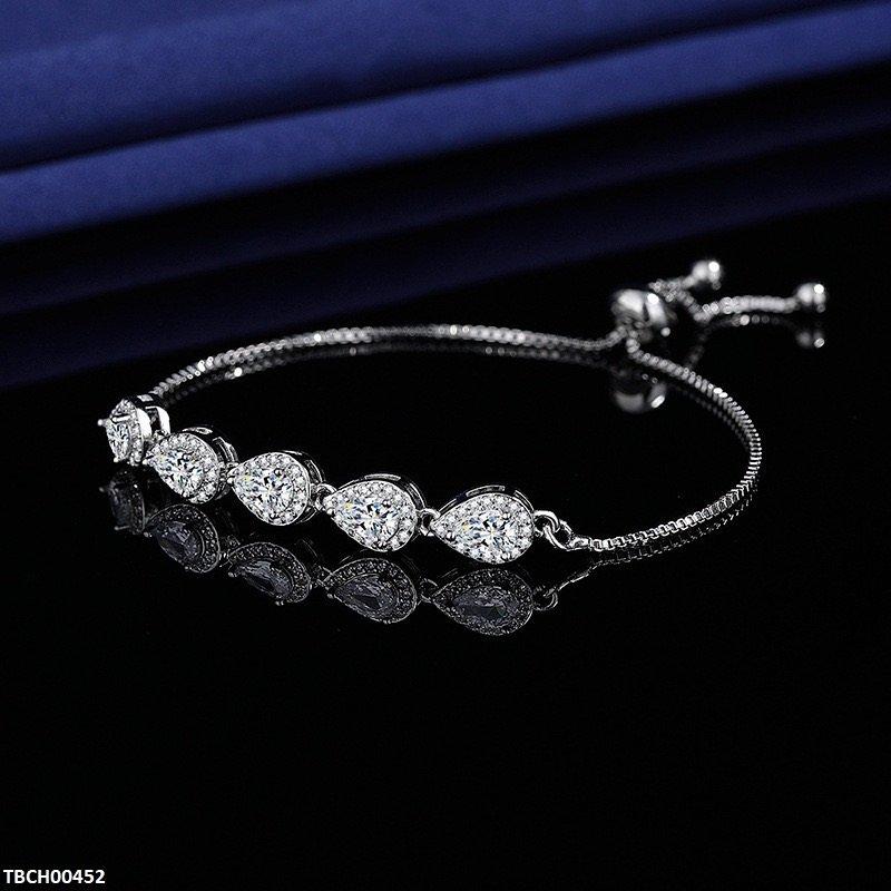 TBCH00452 JJF Teardrop Cascade Bracelet - TBCH