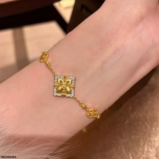 TBCH00484 GWH Square Flower Bracelet Adjustable - TBCH