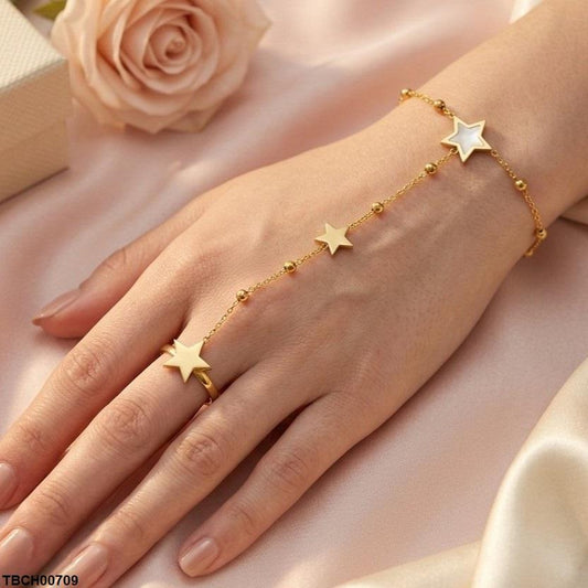 TBCH00709 TNR Stainless Steel Star Angla Bracelet Adjustable - TBCH
