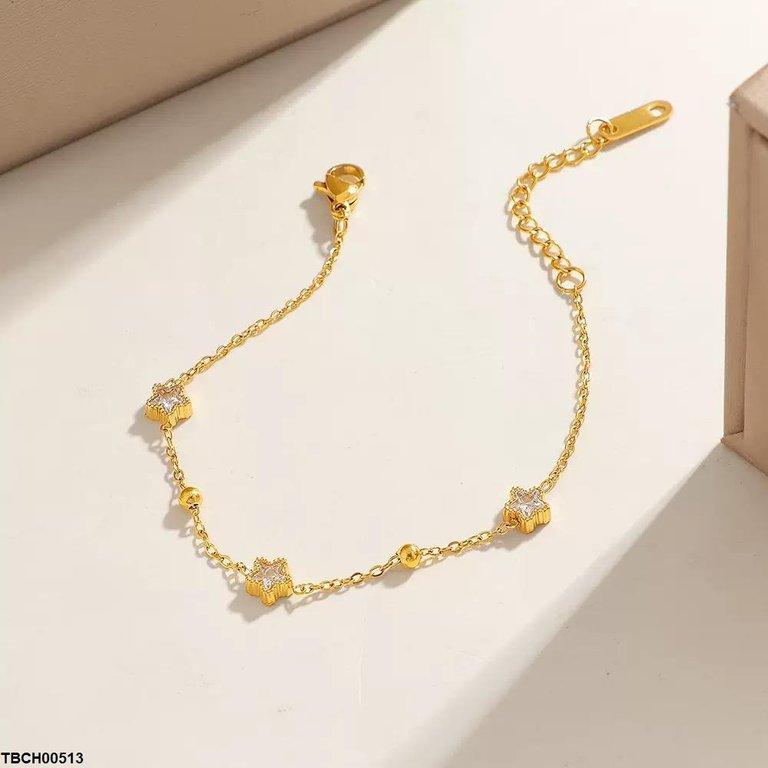 TBCH00513 DGF Stainless Steel Star/Ball Bracelet - TBCH