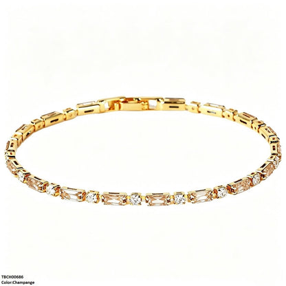 TBCH00686 BYJ Rectangle Zircon Bracelet - TBCH