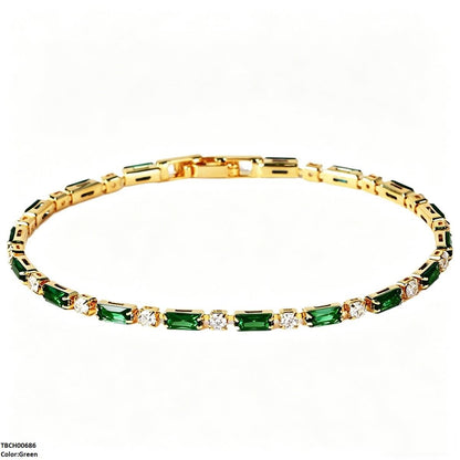 TBCH00686 BYJ Rectangle Zircon Bracelet - TBCH
