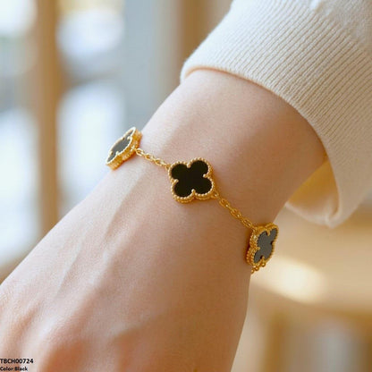 TBCH00724 TNR Flower Stainless Steel Bracelet Adjustable - TBCH