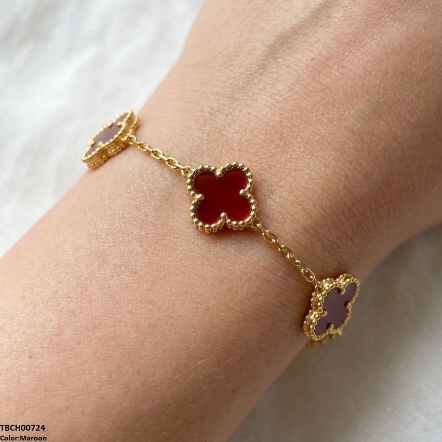 TBCH00724 TNR Flower Stainless Steel Bracelet Adjustable - TBCH