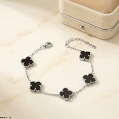 TBCH00726 TNR Flower Stainless Steel Bracelet Adjustable - TBCH