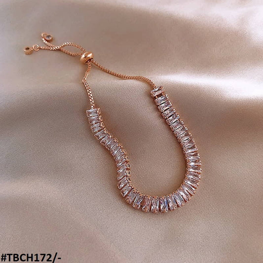 TBCH172 XST Baguette Joint Hand Bracelet Adjustable