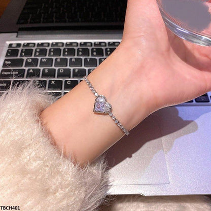 TBCH401 HJF Heart Bracelet Adjustable