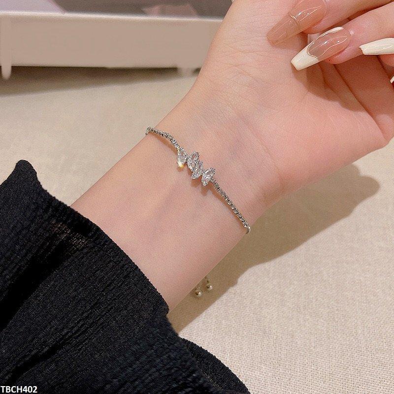 TBCH402 HJF Double Butterfly Bracelet Adjustable