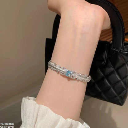 TBRH00439 WNS Oval Stone Bracelet - TBRH