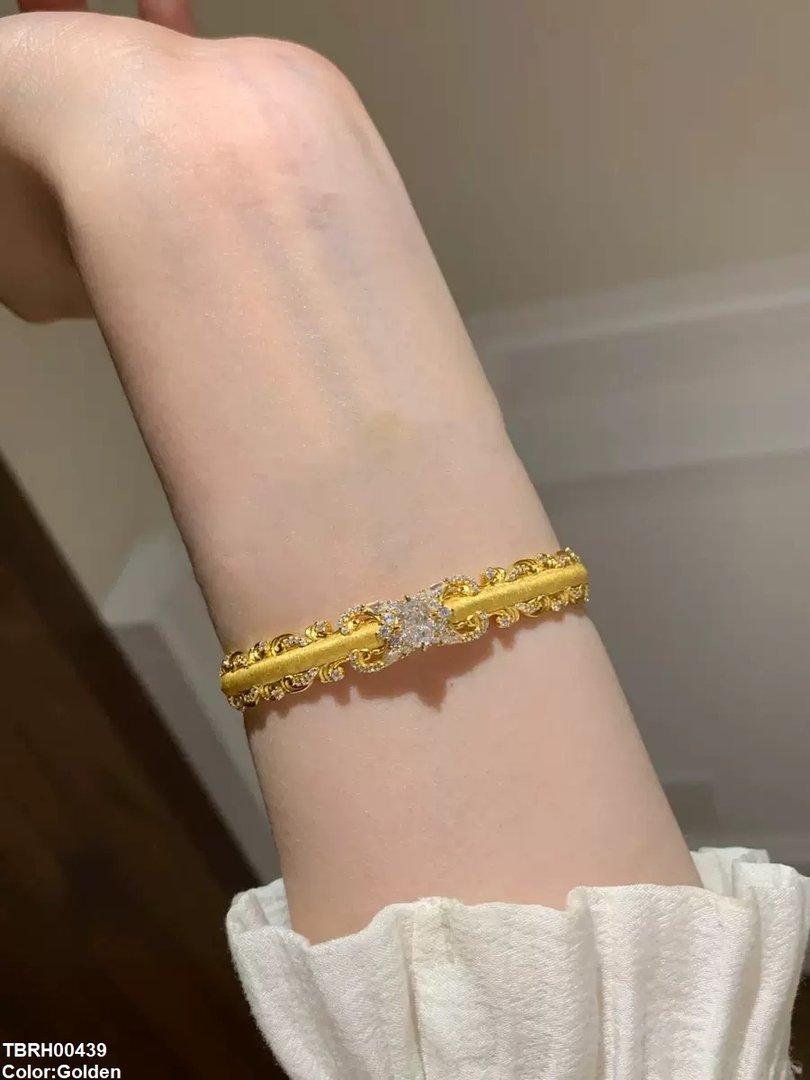 TBRH00439 WNS Oval Stone Bracelet - TBRH