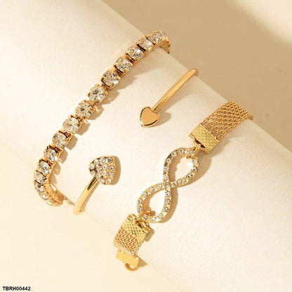 TBRH00442 YYE  Infinite Stone Bracelet Set  - TBRH