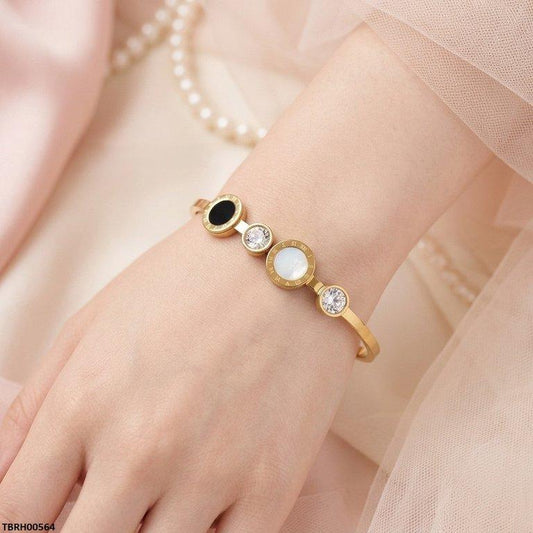 TBRH00564 BHS Round Stone Stainless Steel Bracelet Adjustable - TBRH