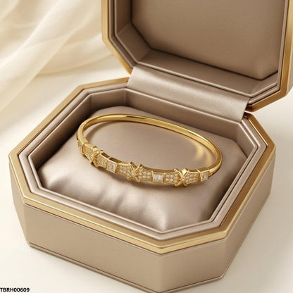 TBRH00609 GXN Square Stone Bracelet Openable - TBRH