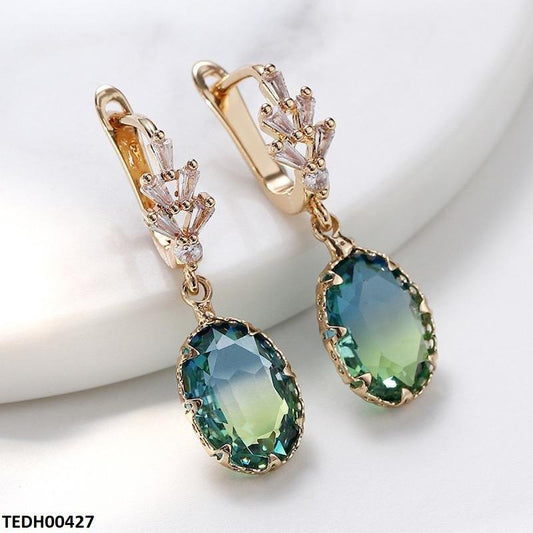 TEDH00427 YLE Oval Drop Earrings - TEDH