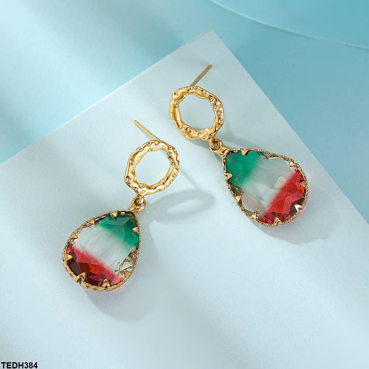 TEDH384 YLE Pear Drop Ear Pair