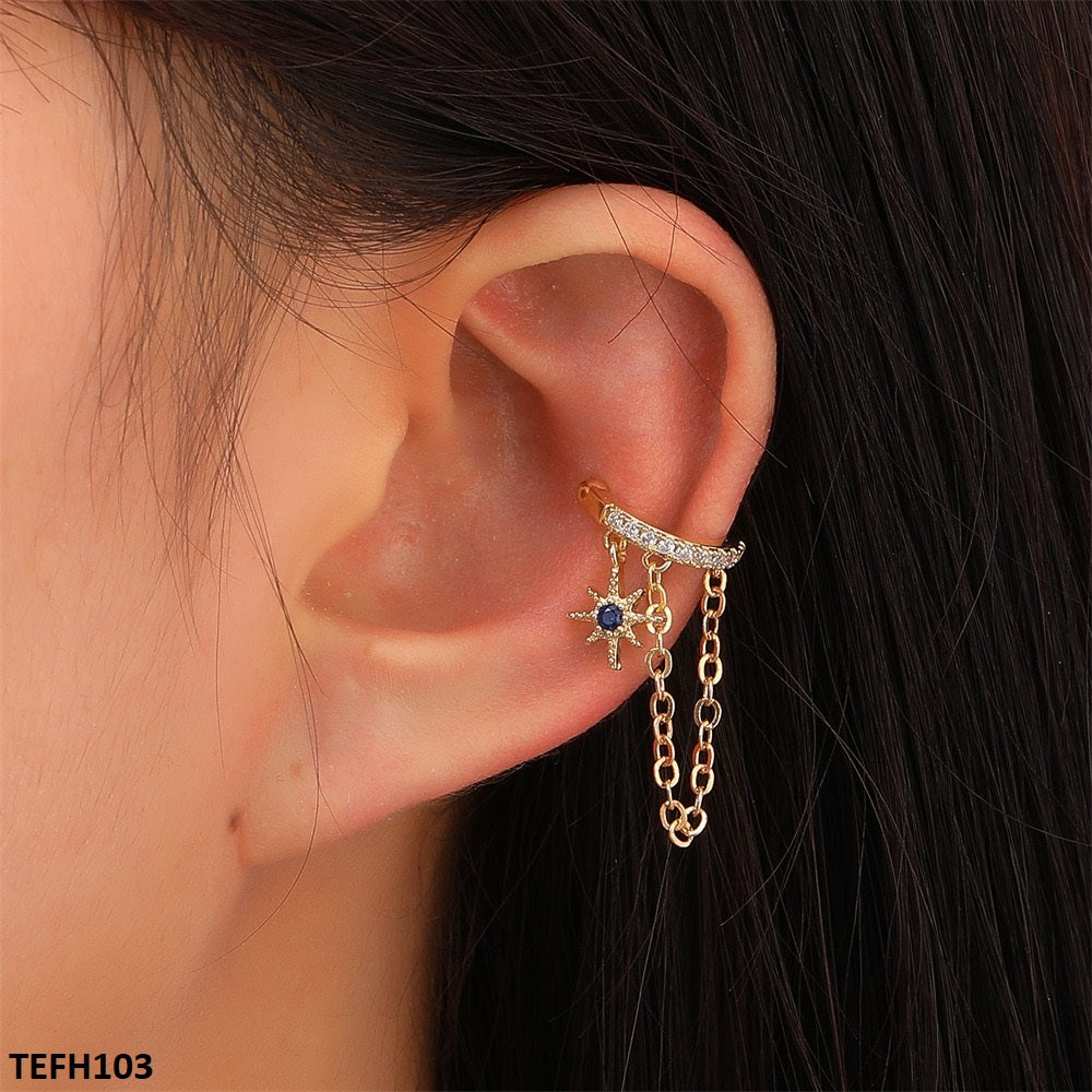 TEFH103 QWN Star Ear Cuff Single