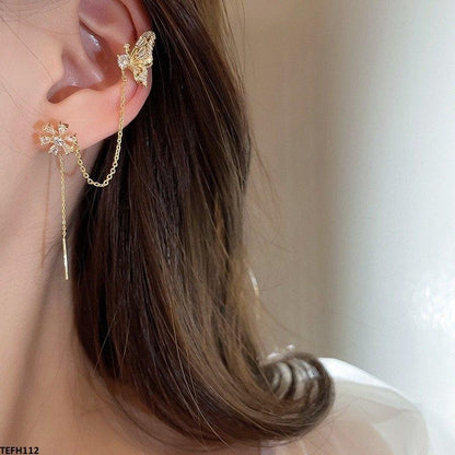 TEFH112 SYB Butterfly Ear Cuff Single Left Side Only - CEFH