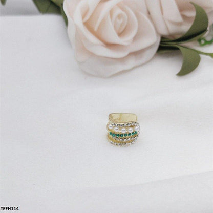 TEFH114 SYB Pearl Stone Ear Cuff Single