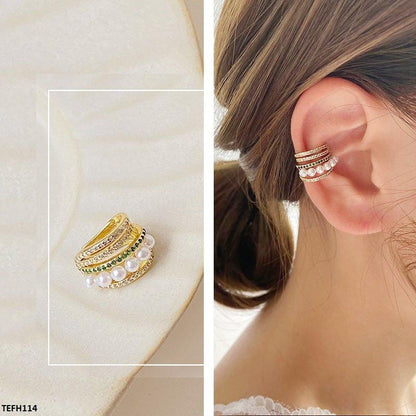TEFH114 SYB Pearl Stone Ear Cuff Single