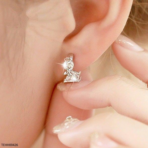 TEHH00426 GWH Elegant Angel Inspired Hoops Pair - TEHH
