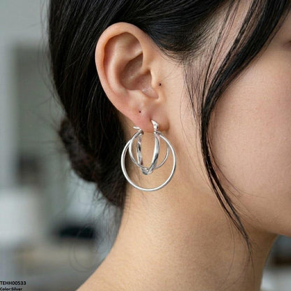 TEHH00533 ZHL Round Layer Hoops Pair - TEHH
