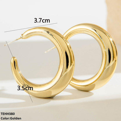 TEHH380 YYE C/Shape Ear Hoops Pair