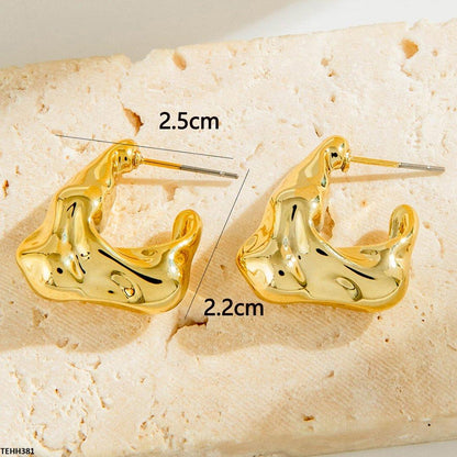 TEHH381-YYE TEHH381 YYE Ear Hoops Pair