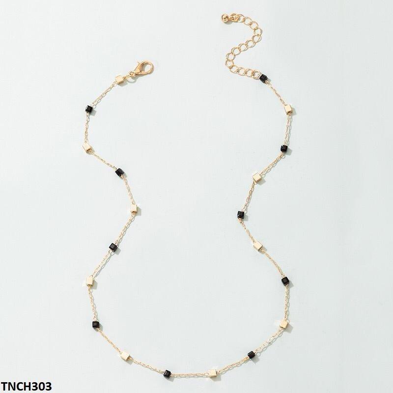 TNCH303-YYE TNCH303 YYE Square Plain Chain Necklace
