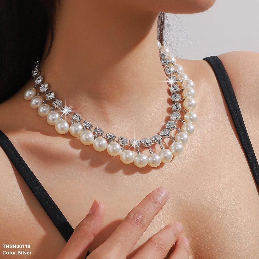 TNSH00119 YJJ Pearl Beats  Necklace - TNSH