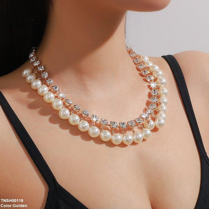 TNSH00119 YJJ Pearl Beats  Necklace - TNSH
