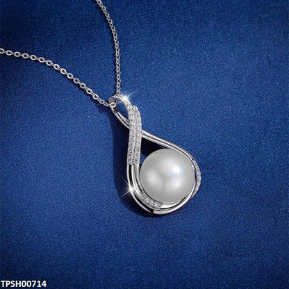 TPSH00714 YYZ Round Pearl Pendant Set - TPSH