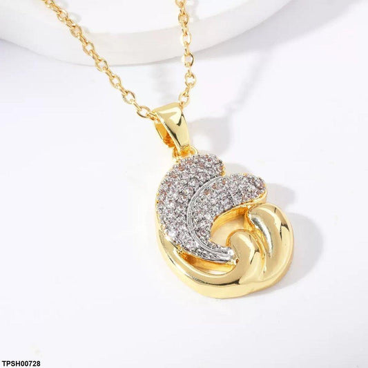 TPSH00728 WKO Nautilus Shell Pendant With Chain - TPSH