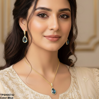 TPSH00742 YLE Tear Pendant Set - TPSH