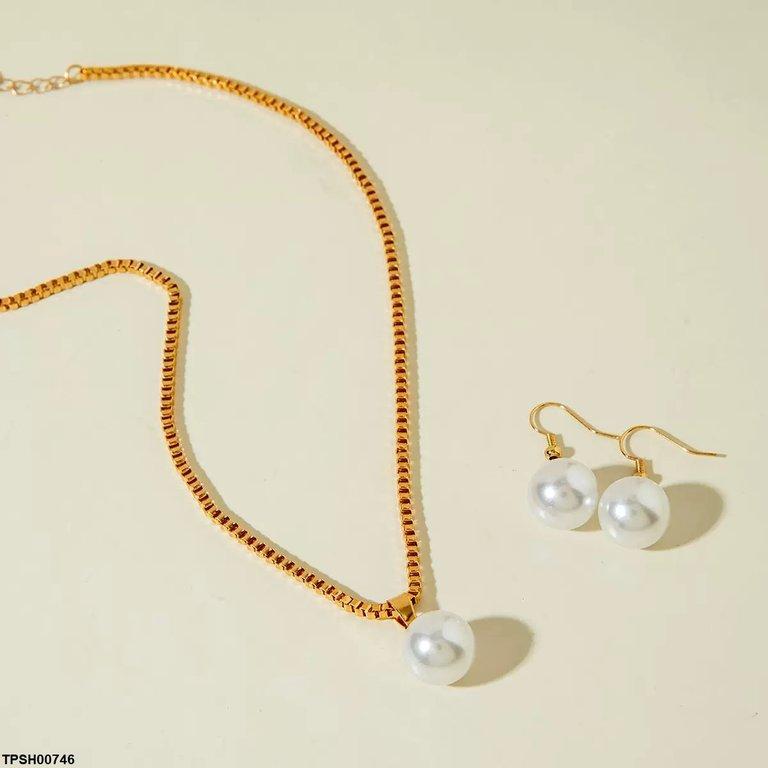 TPSH00746 YYE Pearl Pendant Set - TPSH