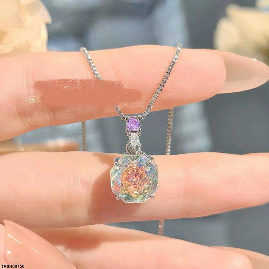 TPSH00750 GWH  Round Pendant With Chain - TPSH