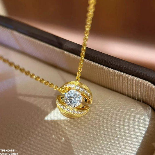 TPSH00751 GWH Shell Shape ZIRCON Pendant - TPSH