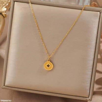 TPSH00763 DGF Stainless Steel Star Pendent - TPSH