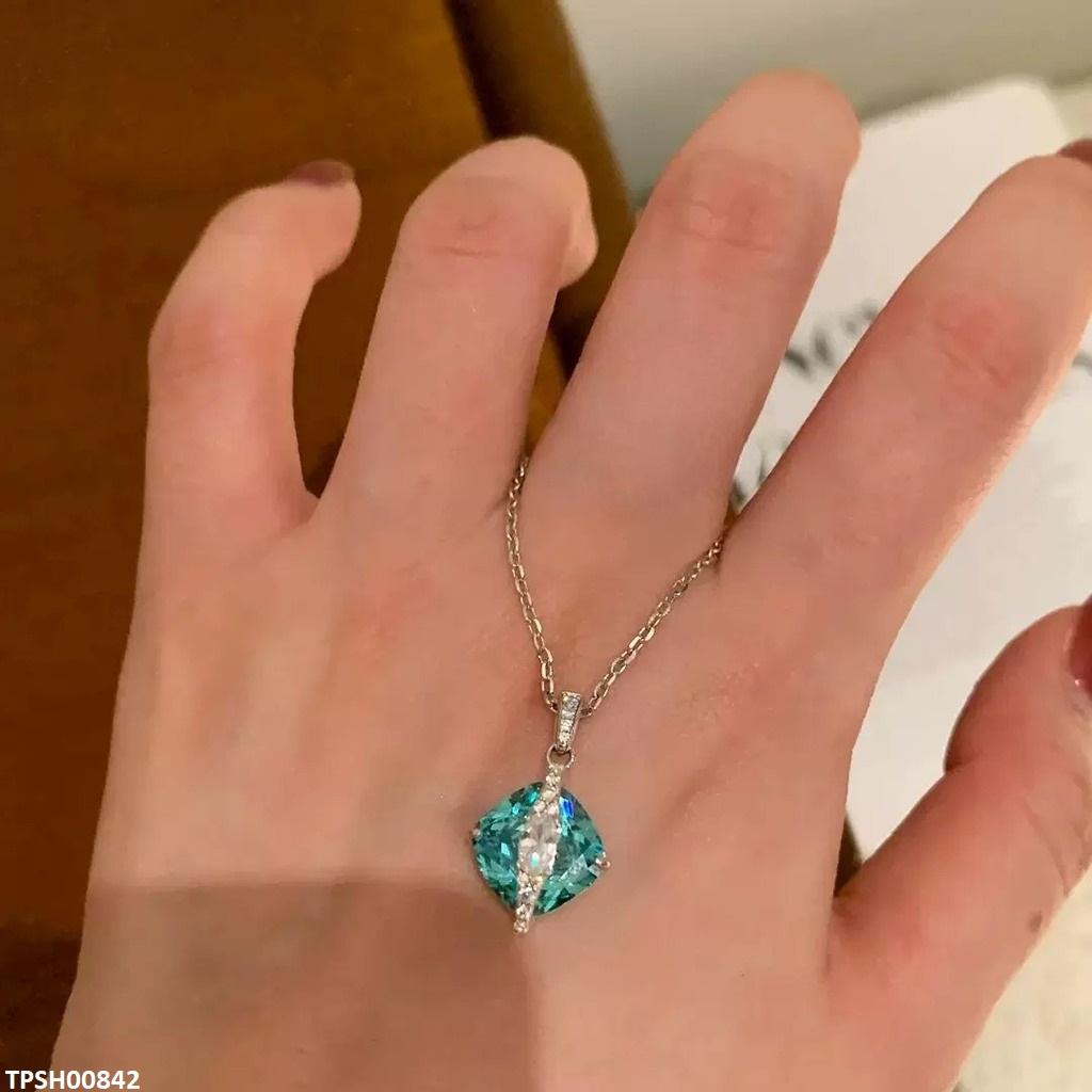 TPSH00842 GWH Cross Over stone ZIRCON Pendant - TPSH