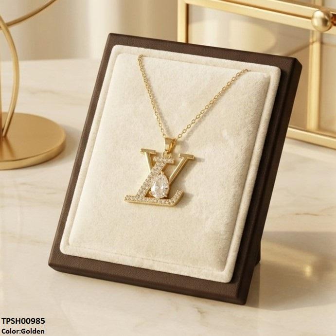 TPSH00985 TNR Stainless Steel Zircon Tear Pendant - TPSH