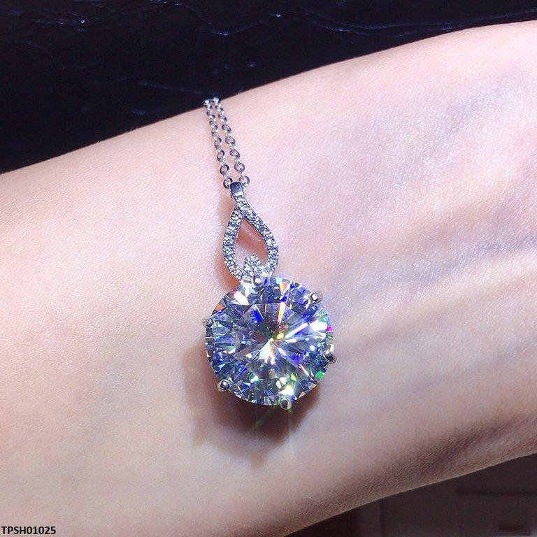 TPSH01025  KRL Round ZIRCON Stone Pendant - TPSH