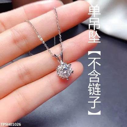 TPSH01026 KRL Round ZIRCON Stone Pendant Set - TPSH