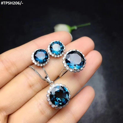 TPSH206 GWH Round ZIRCON  Pendant Set