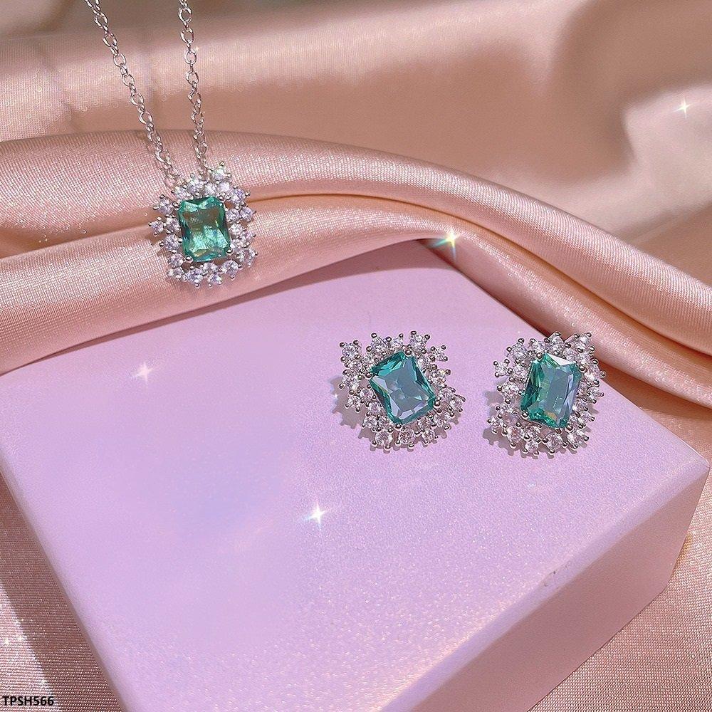 TPSH566 KYC Flower ZIRCON Pendent Set