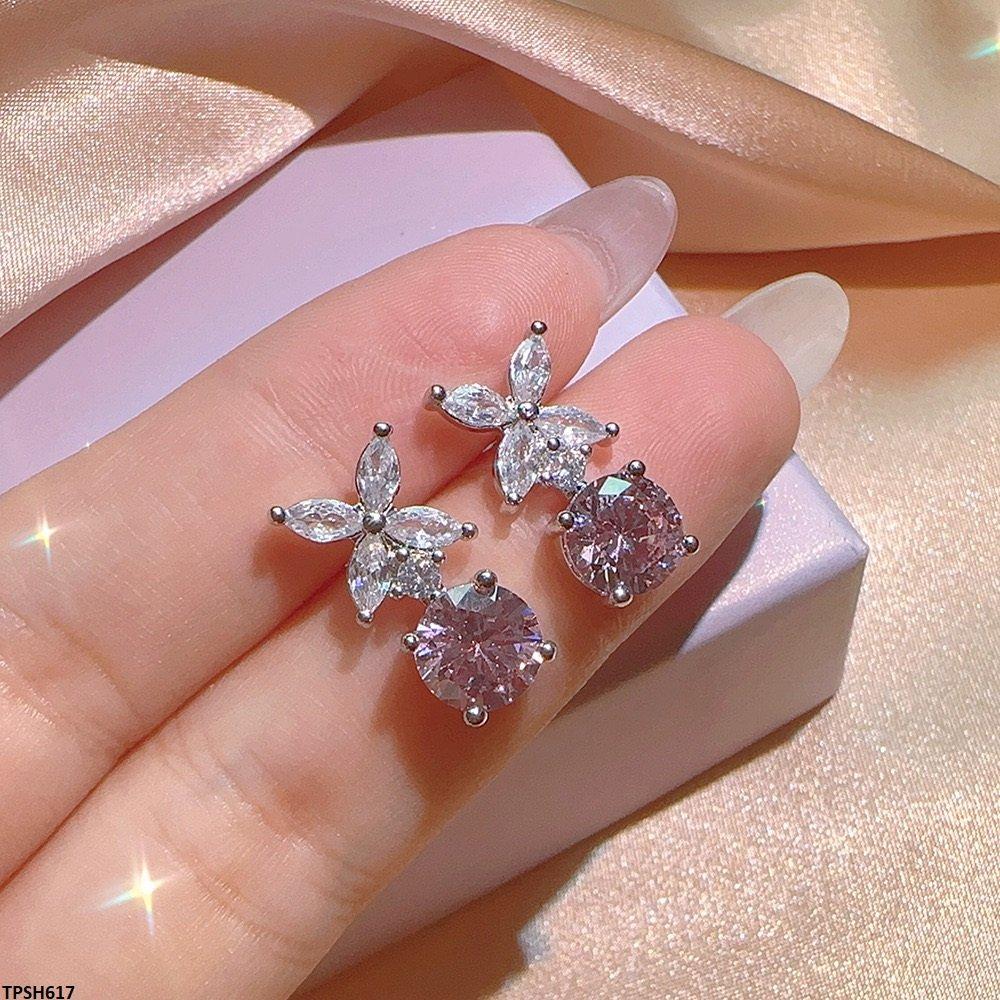 TPSH617 KYC Marquise Round Drop ZIRCON Pendant Set