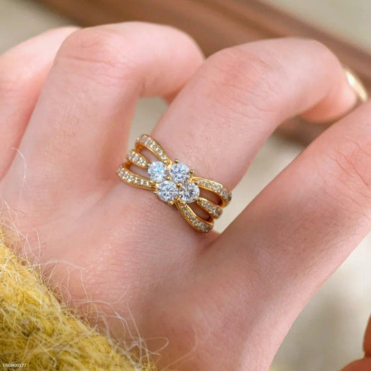 TRGH00177 GWH Triple Sparkle ring - TRGH