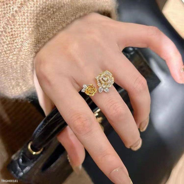 TRGH00181 GWH Gilded Roses ZIRCON Ring - TRGH