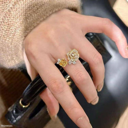 TRGH00181 GWH Gilded Roses ZIRCON Ring - TRGH