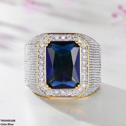 TRGH00188 KYC Imp Rectangle ZIRCON Ring - TRGH